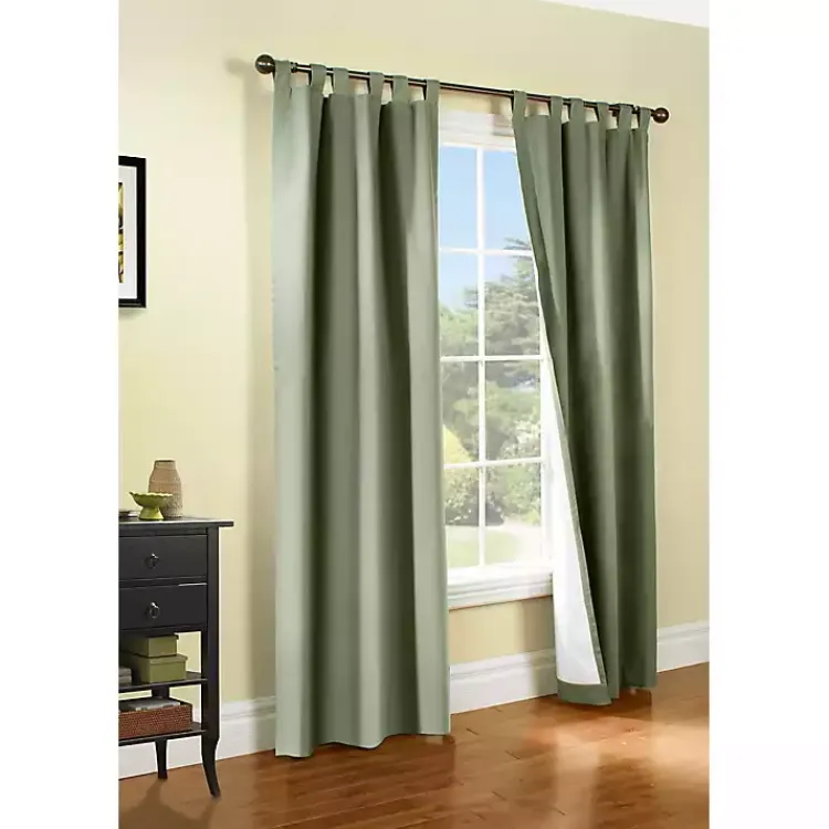 Kirklands Home Sage Weathermate Blackout Curtain Panel, 63 in. Green Clearance