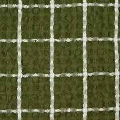 Kirklands Home Sage Windowpane Oversized Dish Towels, Set of 2 Green Sale