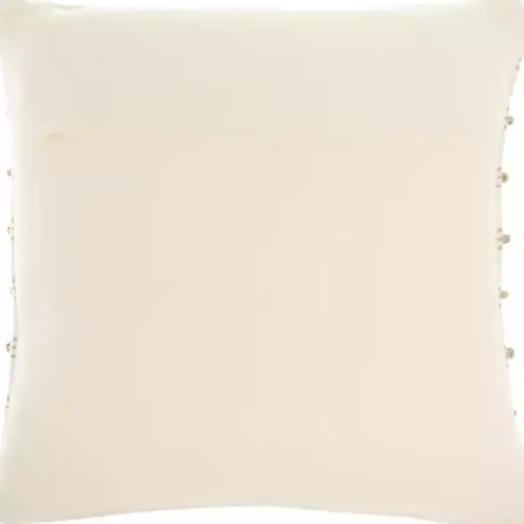 Pillows>Kirklands Home Sage Woven Knotted Stripes Throw Pillow Green