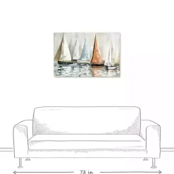 Kirklands Home Sailboat Dreams Canvas Art Print New