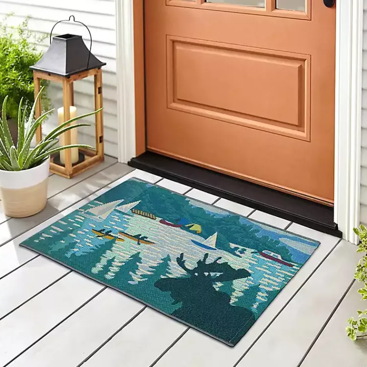 Kirklands Home Sailboat Indoor/Outdoor Rug, 3x4 Outlet
