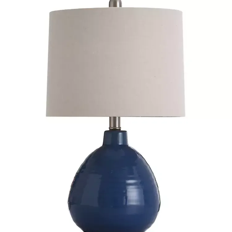 Kirklands Home Sailor Blue Ceramic Table Lamp Tan Discount