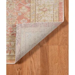 Kirklands Home Salmon Vintage Border Area Rug Best