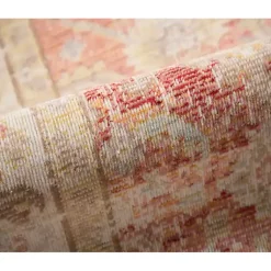 Kirklands Home Salmon Vintage Border Area Rug Best