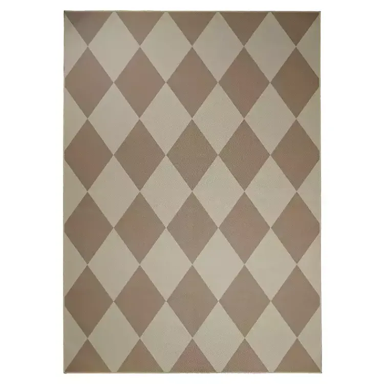 Kirklands Home Samara Natural Diamond Washable Area Rug, 5x7 Discount