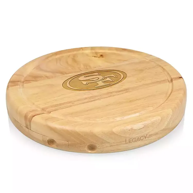 Kirklands Home San Francisco 49ers Cheese Board and Tool Set Tan New
