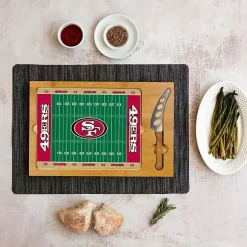 Kirklands Home San Francisco 49ers Cutting Board & Knife Set New