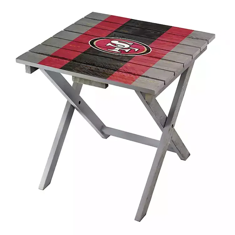Kirklands Home San Francisco 49ers Folding Outdoor Table Brown