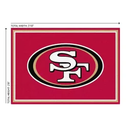 Kirklands Home San Fransisco 49ers Area Rug, 3x4 Red Online