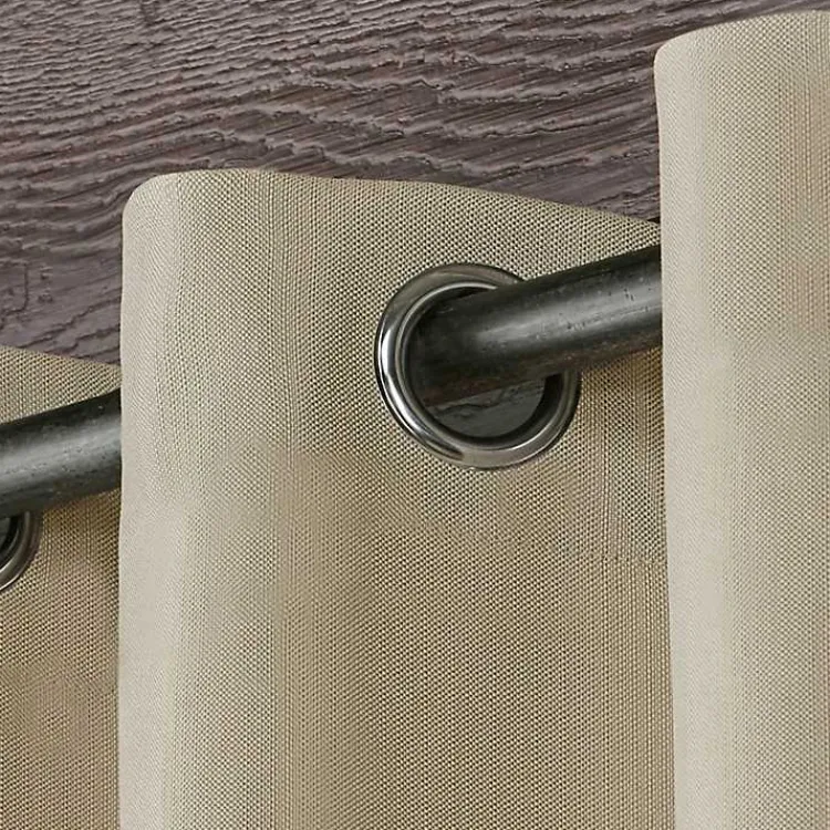 Kirklands Home Sand Biscayne Outdoor Curtain Panel Set, 84 in. Tan Sale