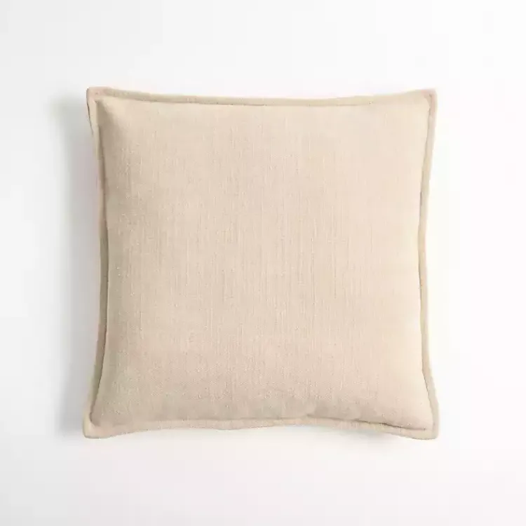 Pillows>Kirklands Home Sand Chenille Throw Pillow Ivory