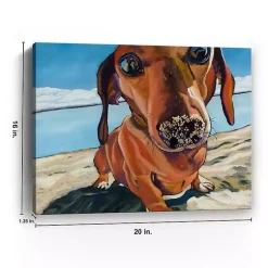 Kirklands Home Sand Dog Giclee Canvas Art Print Best
