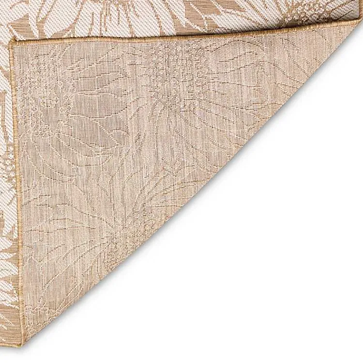Kirklands Home Sand Floral Blooms Outdoor Area Rug, 7x9 Best