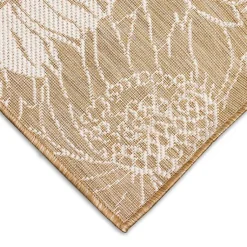 Kirklands Home Sand Floral Blooms Outdoor Area Rug, 7x9 Best