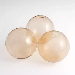 Bowl Filler>Kirklands Home Sand Glass Orbs, Set of 3 Tan
