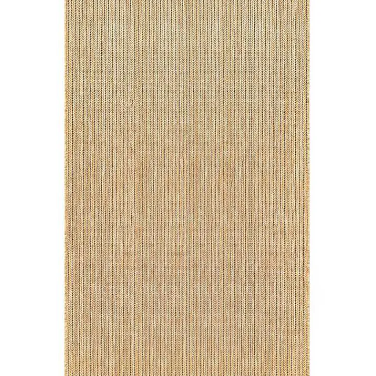 Kirklands Home Sand Intertwine Indoor/Outdoor Area Rug, 4x7 Tan Hot