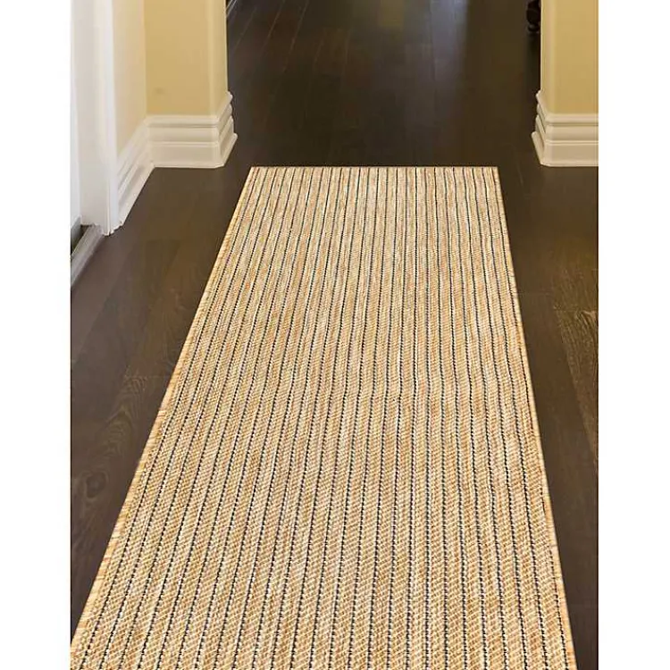 Kirklands Home Sand Intertwine Indoor/Outdoor Runner Tan