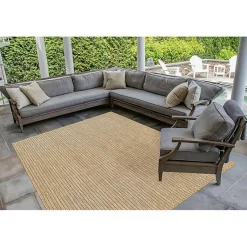Kirklands Home Sand Intertwine Santal Indoor/Outdoor Rug, 6x9 Tan Sale