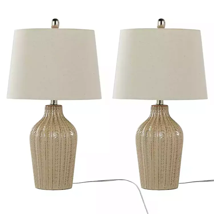 Kirklands Home Sand Rockwell Table Lamps, Set of 2 Tan Online