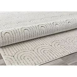 Kirklands Home Sandstone Chanai Indoor Area Rug, 5x7 Ivory Discount