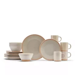 Kirklands Home Sandy Beige Speckled 16-pc. Dinnerware Set Tan