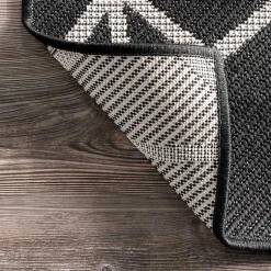 Kirklands Home Sanford Gray Geometric Shapes Outdoor Rug, 5x8 Best