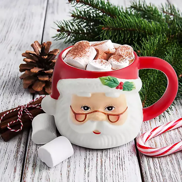 Kirklands Home Santa Christmas Mug Clearance