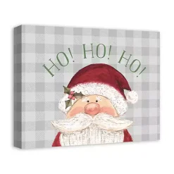 Christmas Art & Wall Decor>Kirklands Home Santa Ho Ho Ho Christmas Canvas Art Print