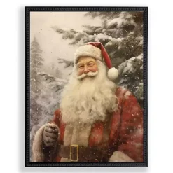 Christmas Art & Wall Decor>Kirklands Home Santa in a Red Suit Framed Art Print