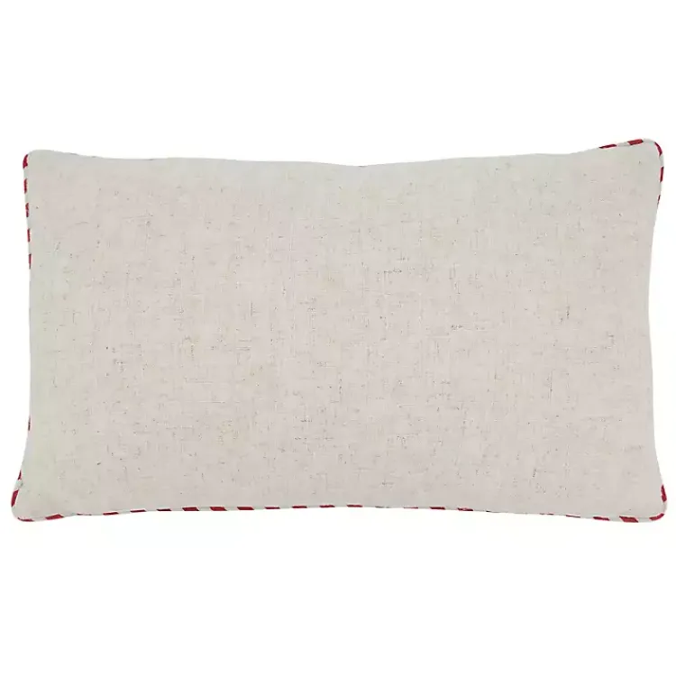 Christmas Pillows>Kirklands Home Santa Truck and Trailer Lumbar Pillow Multi