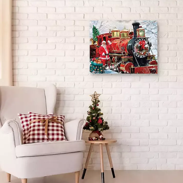 Christmas Art & Wall Decor>Kirklands Home Santa's Express Canvas Art Print