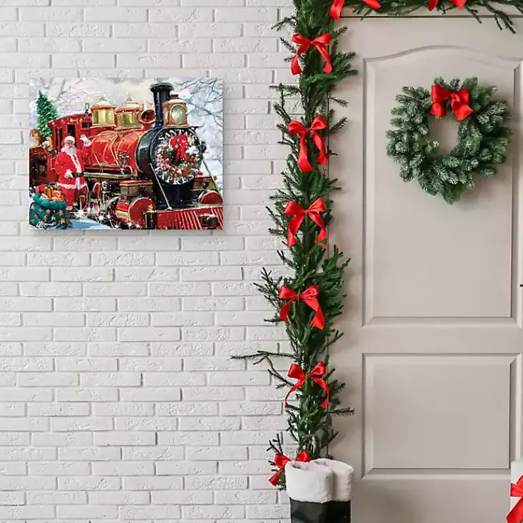 Christmas Art & Wall Decor>Kirklands Home Santa's Express Canvas Art Print