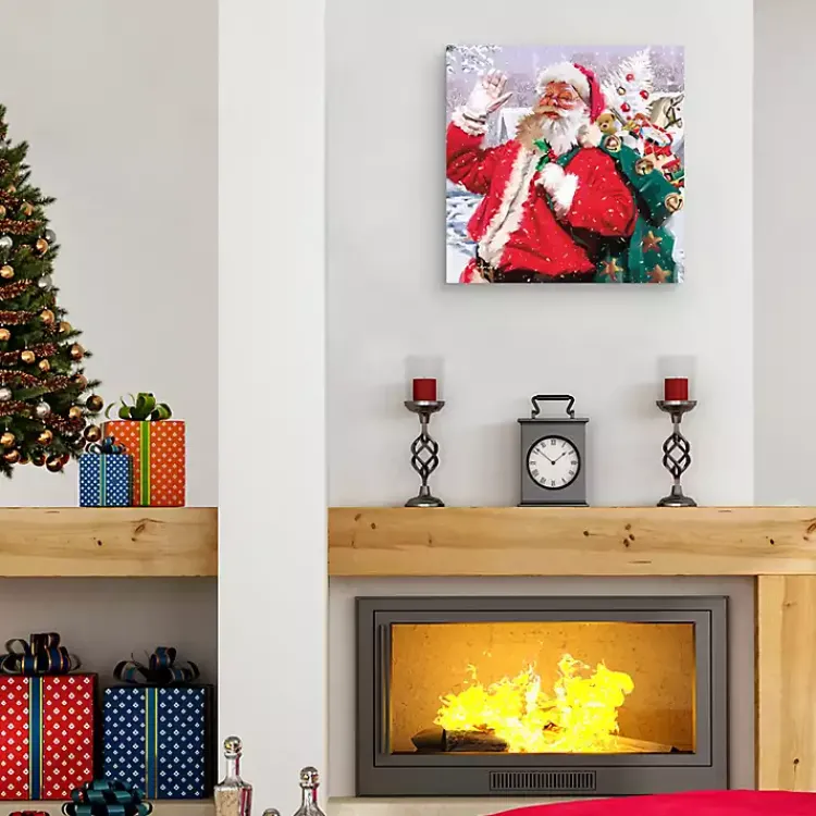 Christmas Art & Wall Decor>Kirklands Home Santa's Toys Canvas Art Print