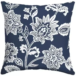 Kirklands Home Sapphire Ashland Jacobean Outdoor Pillow New