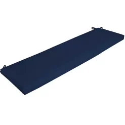 Kirklands Home Sapphire Leala Texture Outdoor Bench Cushion Blue