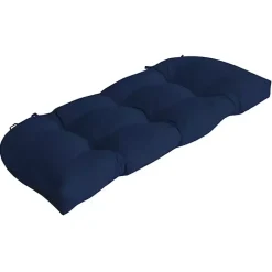 Kirklands Home Sapphire Leala Texture Wicker Settee Cushion Blue Online