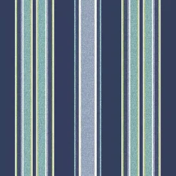 Kirklands Home Sapphire Stripe Outdoor Adirondack Cushion Blue New