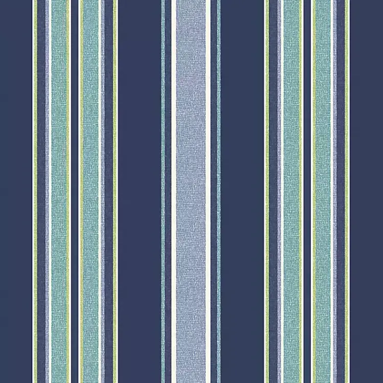 Kirklands Home Sapphire Stripe Outdoor Pillows, Set of 2 Outlet