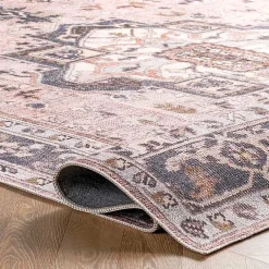 Kirklands Home Sasha Medallion Washable Area Rug, 4x6 Best