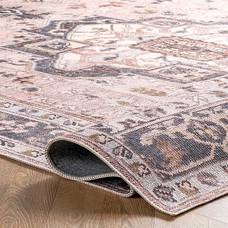 Kirklands Home Sasha Medallion Washable Area Rug, 4x6 Best