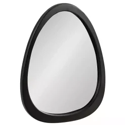 Kirklands Home Satin Black Asymmetrical Wall Mirror Discount
