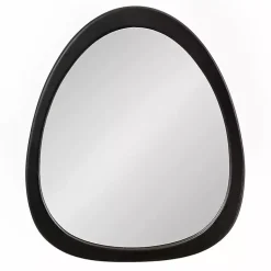 Kirklands Home Satin Black Asymmetrical Wall Mirror Discount