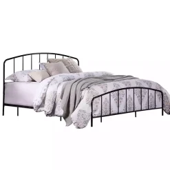 Kirklands Home Satin Metal Spindle King Headboard Set Black Outlet