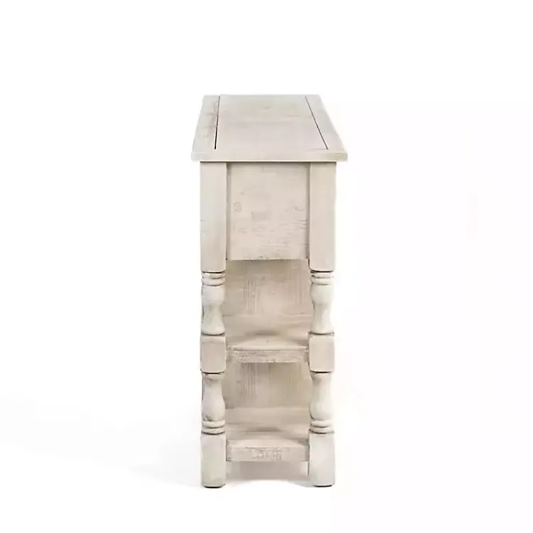 Kirklands Home Savannah Cream Distressed Cabinet Ivory Best