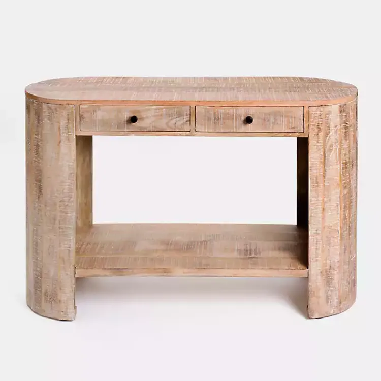 Kirklands Home Sawmark 2-Drawer Console Table Brown Hot