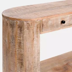 Kirklands Home Sawmark 2-Drawer Console Table Brown Hot