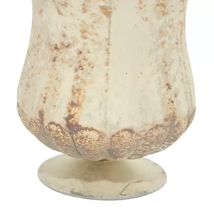Vases>Kirklands Home Scalloped Rustic Glass Cup Vases, Set of 2 Brown