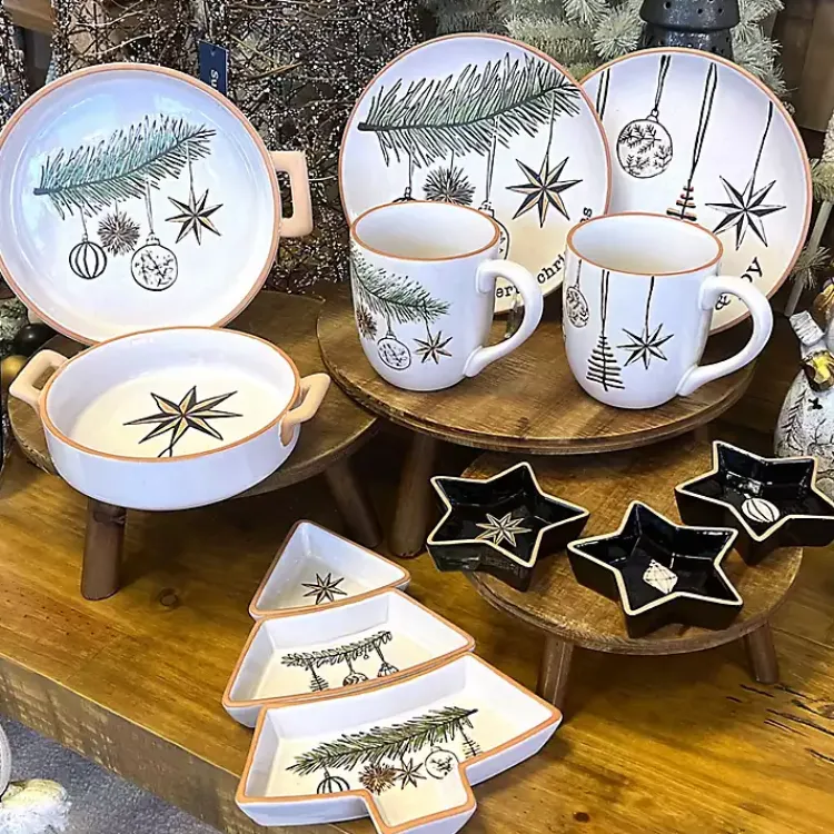 Christmas Dining & Entertaining>Kirklands Home Scandi Christmas Tree 3-pc. Serving Platter Set