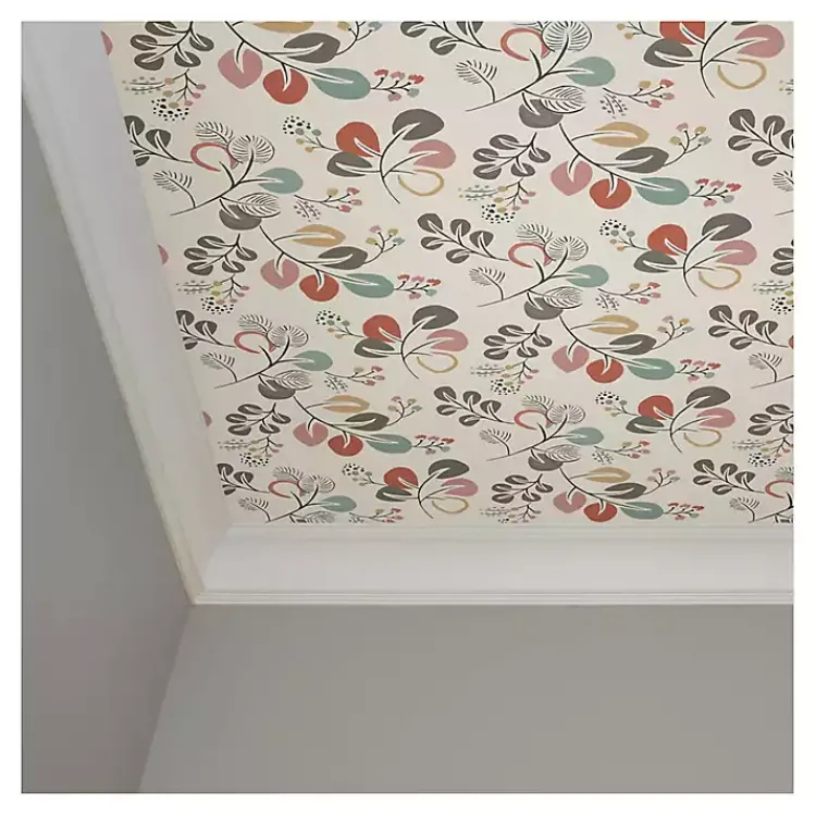 Kirklands Home Scandinavian Botanical Peel & Stick Wallpaper New