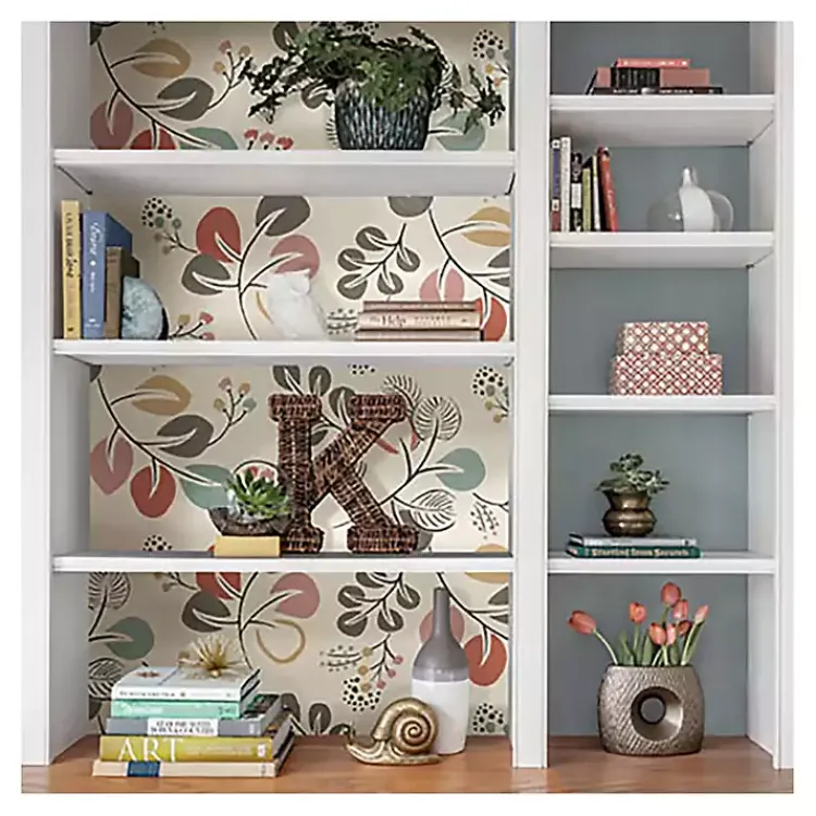 Kirklands Home Scandinavian Botanical Peel & Stick Wallpaper New